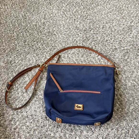 Dooney and Bourke Navy Wayfarer All Weather Hobo Crossbody Shoulder Bag - Picture 8 of 8